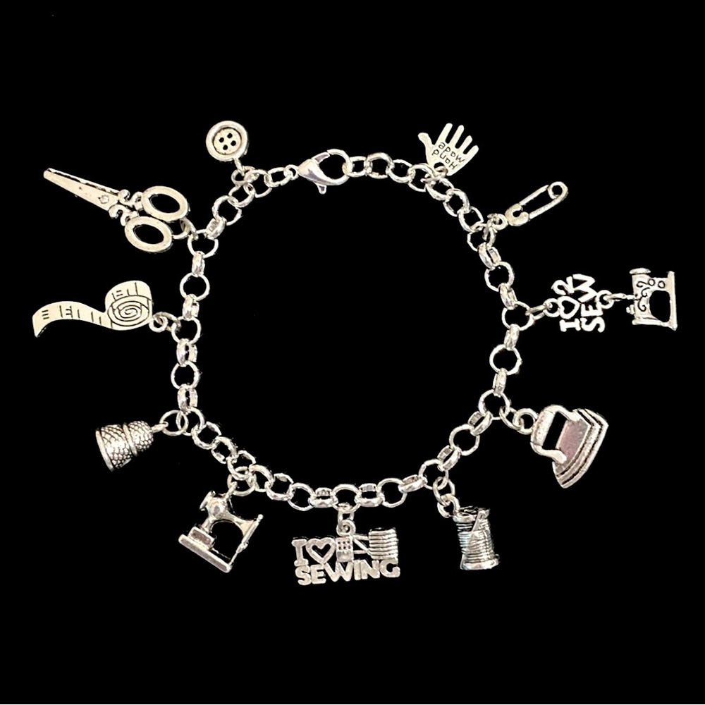 Sewing Charm Bracelet Seamstress